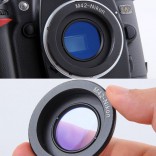 Adapter M42-Nikon met glas: M42 Lens - Nikon F mount Camera