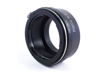Adapter PK-NEX: Pentax PK Lens - Sony NEX en A7 FE mount Camera