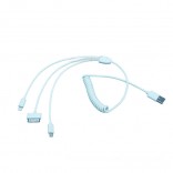 3 in 1 iPhone 30pin lightning Android micro usb Snelle Opladen kabel