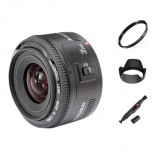 Yongnuo EF 35mm F2.0 autofocus lens Canon camera EF EF-S met gratis 52mm uv-filter, zonnekap, lenspen