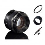 Yongnuo EF 85mm F1.8 autofocus lens Canon camera EF EF-S met gratis 58mm uv-filter, zonnekap, lenspen