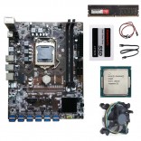 B250-BTC 12 GPU ETH NEOX ZANO MEWC RVN Mining Rig Motherboard + CPU + Koeler + 4G RAM + 120G SSD + 1 year Warranty