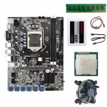 B75-BTC 12 GPU ETH Mining Rig Moederbord + CPU + Koeler + 4G RAM + 120G SSD + 1 jaar garantie