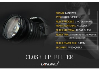 49mm Close up Filter Macro +8 Langwei camera lens filter