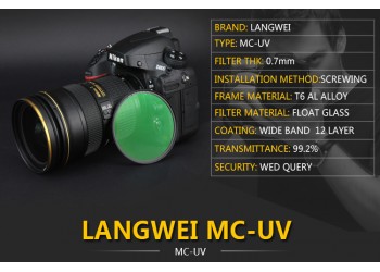 82mm UV Filter Langwei Multi coating MC PRO Slim Camera lens