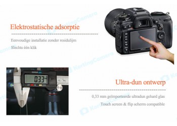 LCD screen protector beschermkap camera Nikon D5100 D5200