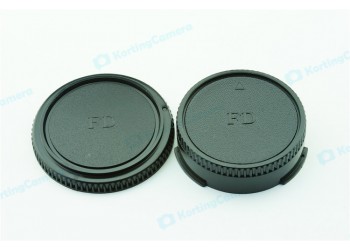 Achterdop+Bodydop (2 stuk): Canon FD mount camera lens