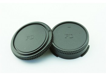 Achterdop+Bodydop (2 stuk): Canon FD mount camera lens