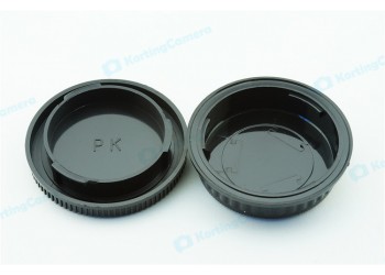 Achterdop+Bodydop (2 stuk): Pentax PK mount camera lens