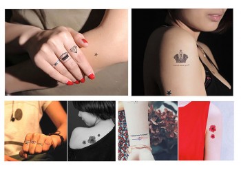 10 stuk Tattoo Sticker Gezicht Hand Cartoon Nep Tatoo Tijdelijke Waterdichte Taty model KN Thanksgiving Day