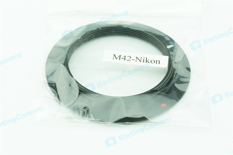Adapter M42-Nikon: M42 Lens - Nikon F mount Camera