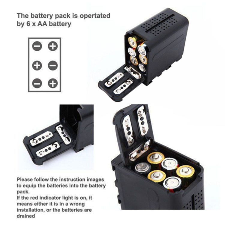Batterij Case Pack Houder Power Sony NP-F550/750/960/NP-F970