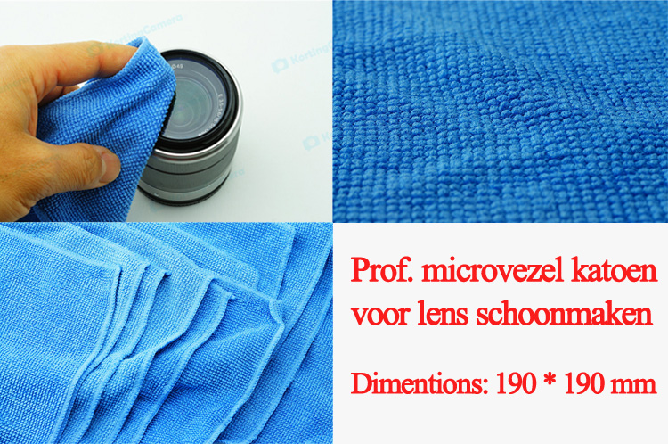 1 stuk Prof. microvezel katoen voor lens schoonmaken