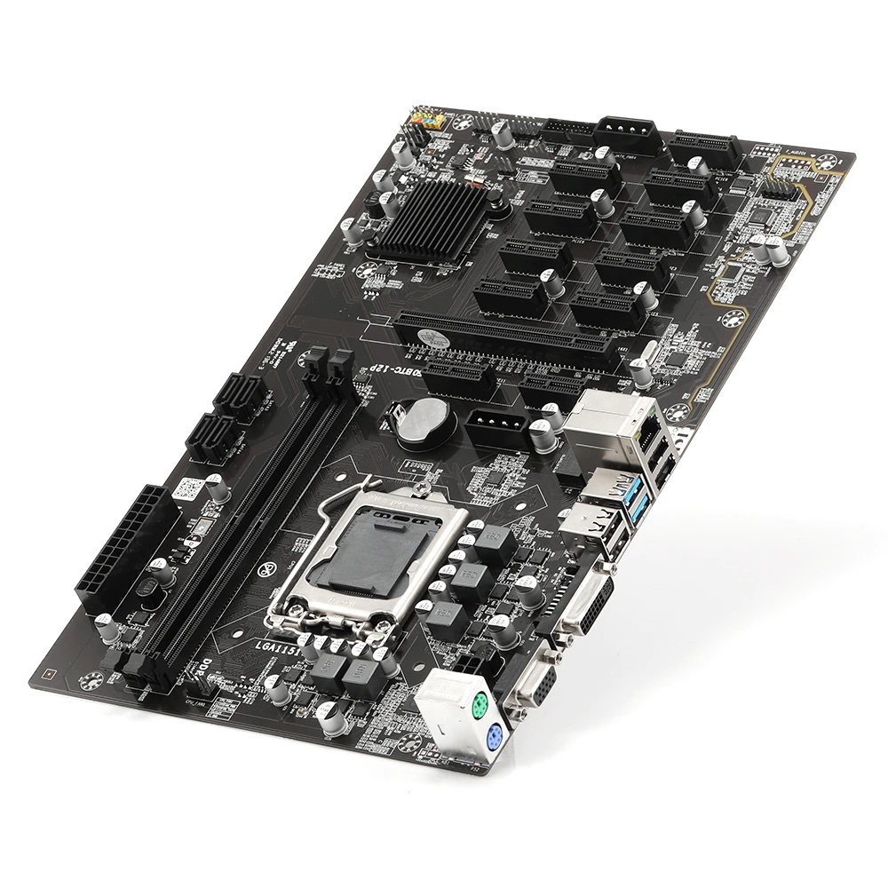 B250-BTC PCIE Quiet Mining Rig start kit voor 12 GPU Ethereum ETH Mining met 1 jaar garantie