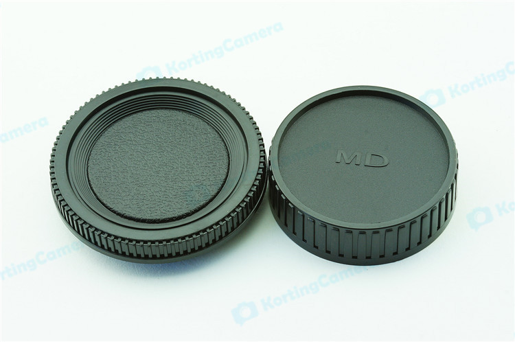 Achterdop+Bodydop (2 stuk): Minolta MD mount camera lens