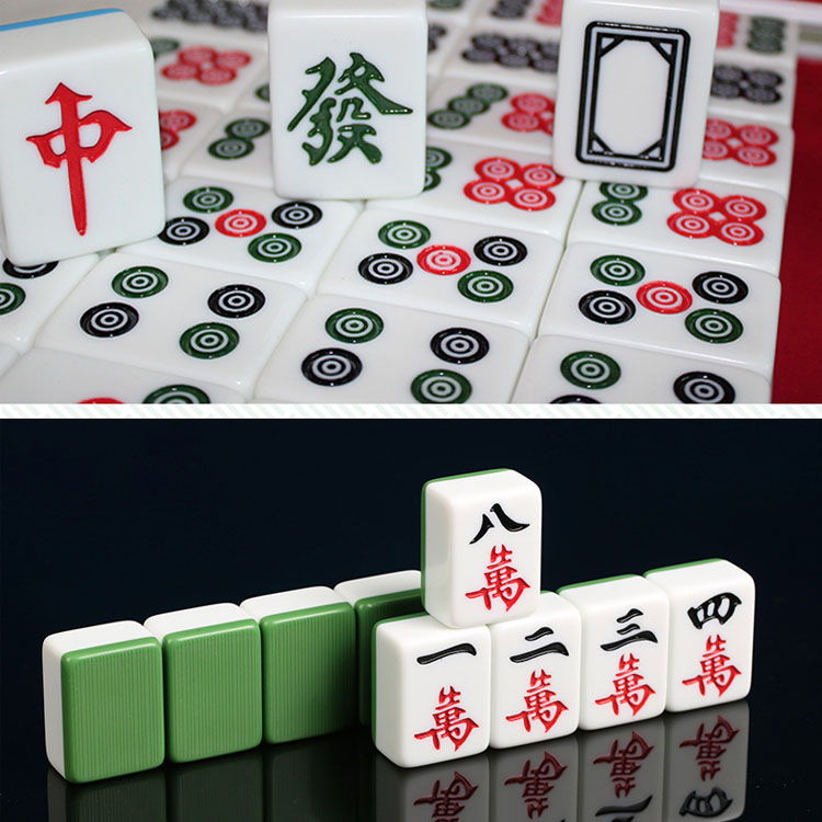 Professioneel 42mm XXL competitie kwaliteit Mahjong Acryl Majiang met aluminium doos
